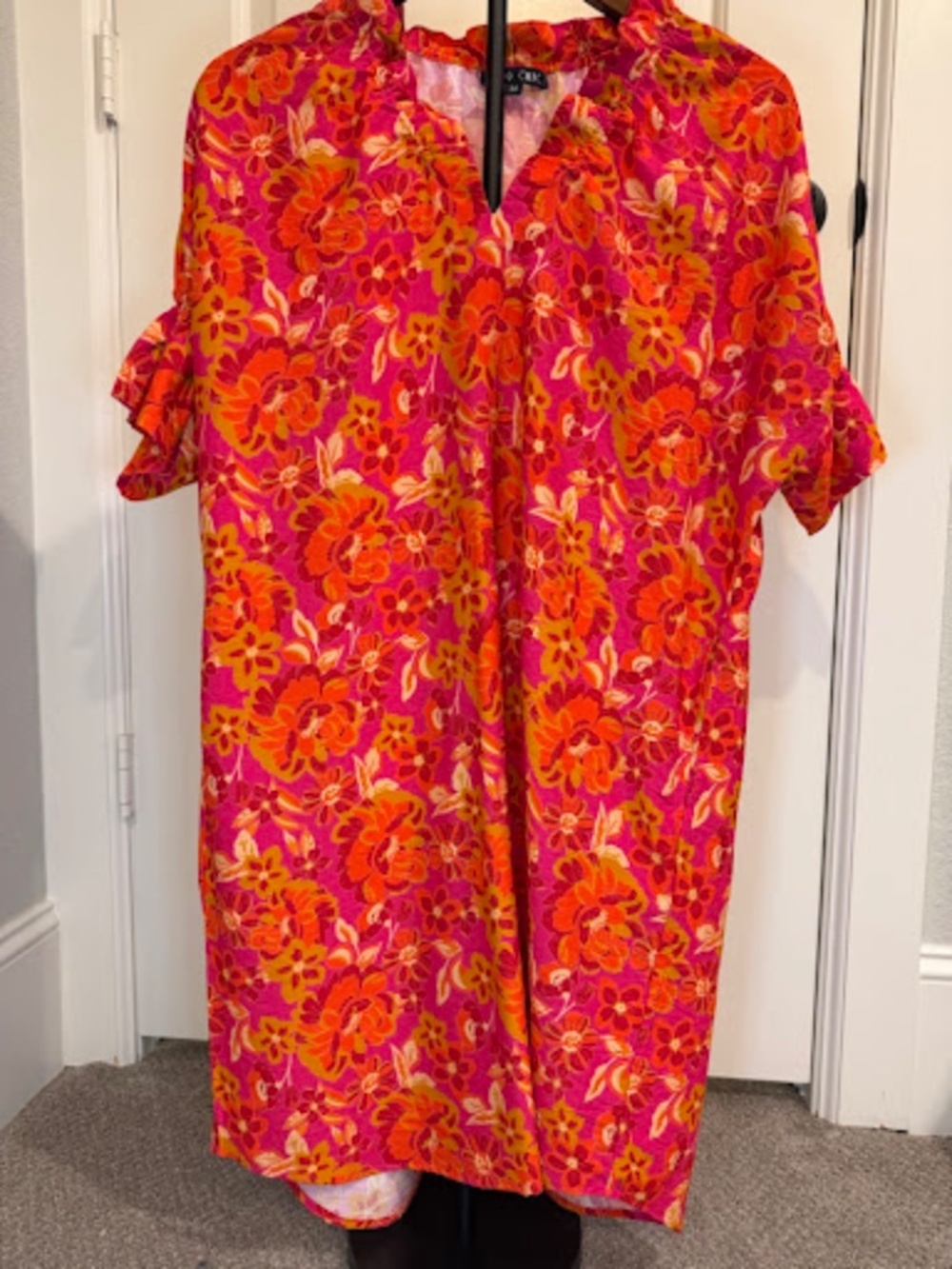 Boho Chic Floral Dress - Size M